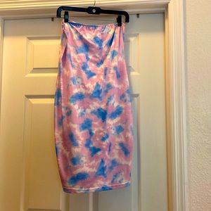 Tie-dye Mini Tube Dress